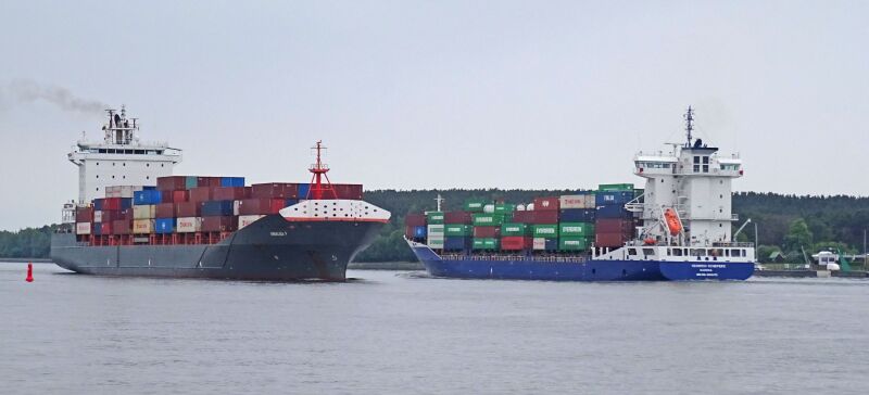 Containerships (only) More than one vessel